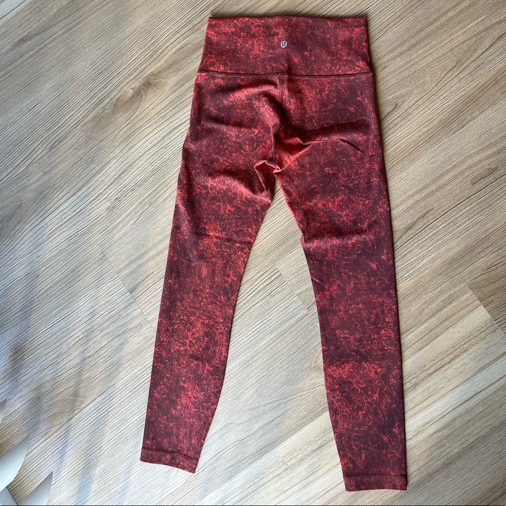 Lululemon Wunder Train HR Tight 25” Autumn Red